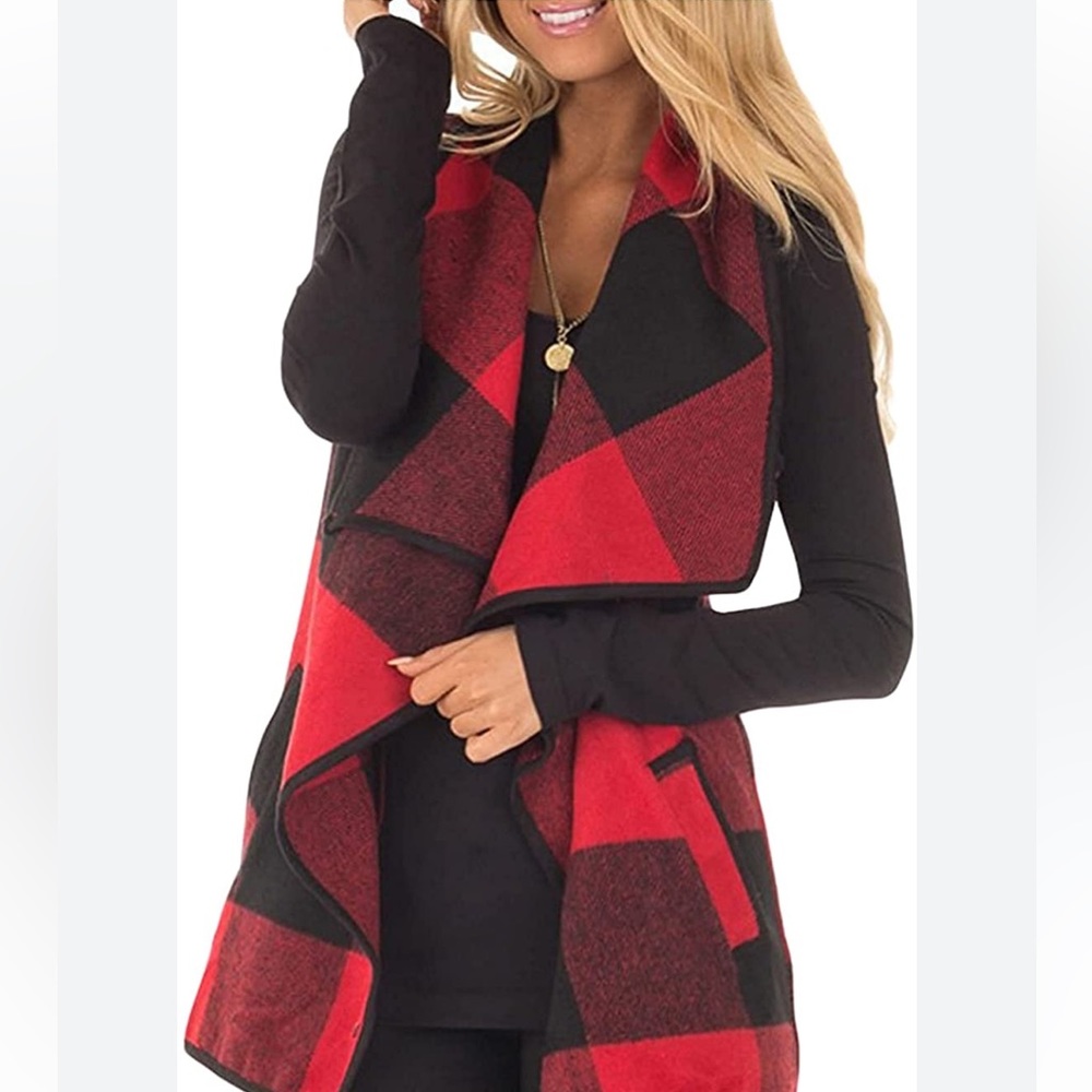 Plaid vest